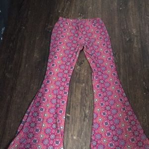 Floral knit Bell Bottom Pants